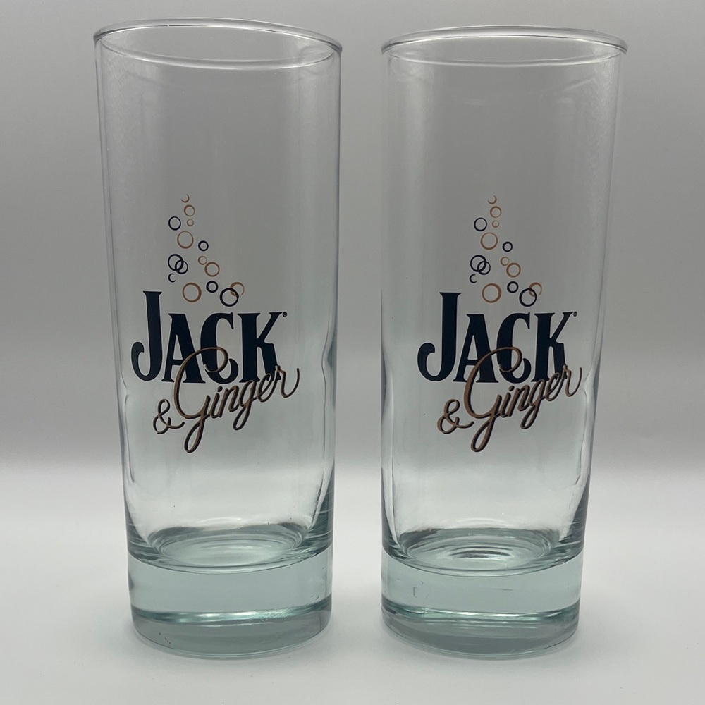 Vintage Jack & Ginger Glass Set (2)